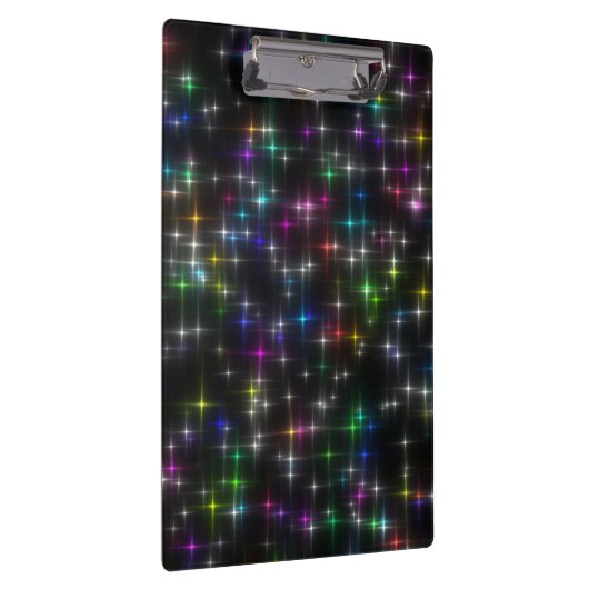 Dazzling Multicolor Stars Klemmbrett (Rechts)
