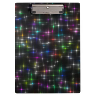 Dazzling Multicolor Stars Klemmbrett