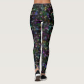 Dazzling Multicolor Stars Leggings (Rückseite)