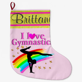 DAZZLING PERSONALISIERT GYMNAST CHRISTMAS STRUMPF GROßER WEIHNACHTSSTRUMPF