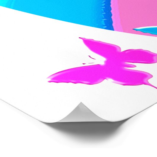 DAZZLING PERSONALISIERT I LIEBE GYMNASTICS POSTER (Ecke)