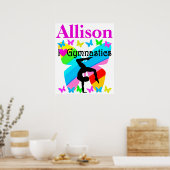 DAZZLING PERSONALISIERT I LIEBE GYMNASTICS POSTER (Küche)