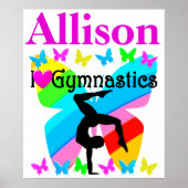 DAZZLING PERSONALISIERT I LIEBE GYMNASTICS POSTER (Vorne)