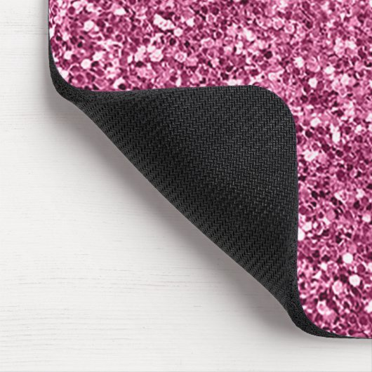 Dazzling Pink Glitzer Mousepad (Ecke)