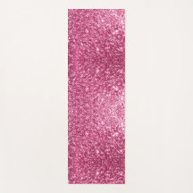 Dazzling Pink Glitzer Yoga Mat