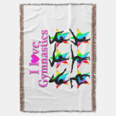 DAZZLING PINK I LIEBE GYMNASTICS DESIGN DECKE (Vorderseite Vertikal)