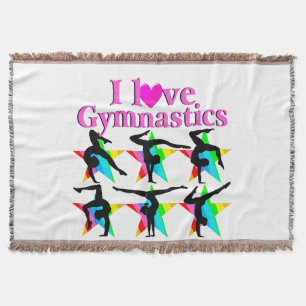 DAZZLING PINK I LIEBE GYMNASTICS DESIGN DECKE
