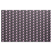 DAZZLING PINK UND SCHWARZ BALLERINA FABRIC STOFF (Yard (91,4 cm))