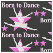 DAZZLING PINK UND SCHWARZ BALLERINA FABRIC STOFF (Nahaufnahme)
