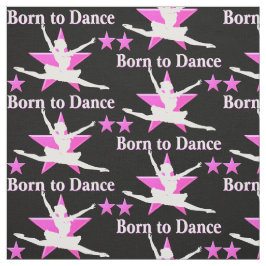 DAZZLING PINK UND SCHWARZ BALLERINA FABRIC STOFF