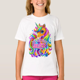 Dazzling Rainbow Unicorn Delikatesse, Geburtstagsg T-Shirt