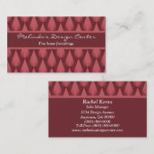 Dazzling Raindrops Business Card, Maroon Visitenkarte (Vorne/Hinten)
