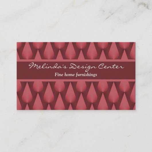 Dazzling Raindrops Business Card, Maroon Visitenkarte (Vorderseite)