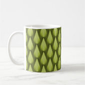 Dazzling Raindrops Tasse, Olive Green Kaffeetasse (Links)