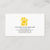 Dazzling Red Lampshade Lights Electrical Visitenkarte (Rückseite)