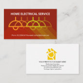 Dazzling Red Lampshade Lights Electrical Visitenkarte (Vorne/Hinten)