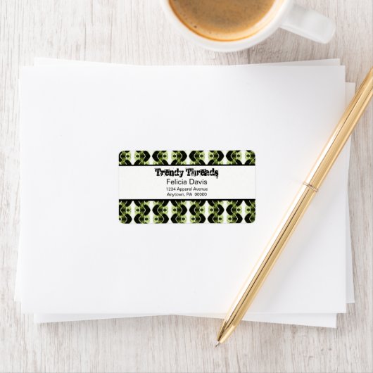 Dazzling Retro Address Labels Adressaufkleber (Insitu)