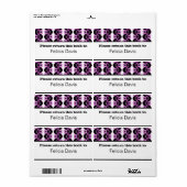 Dazzling Retro Buchzeichen Labels (Vorne)