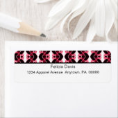 Dazzling Retro Rücksendeadressen-Aufkleber (Insitu)