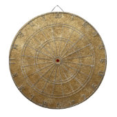 Dazzling Ripples of Gold Pattern Dart Boards Dartscheibe (vorne)