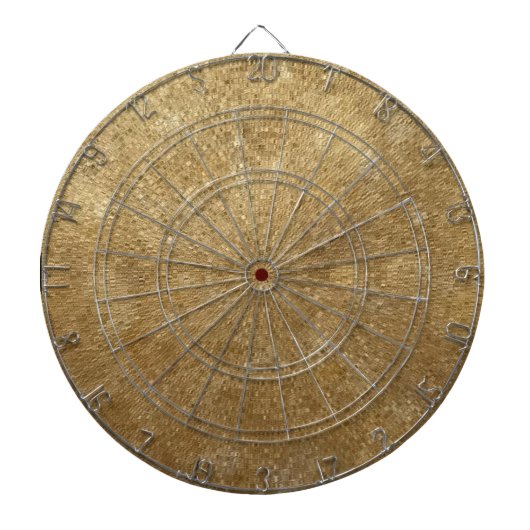 Dazzling Ripples of Gold Pattern Dart Boards Dartscheibe (vorne)