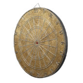 Dazzling Ripples of Gold Pattern Dart Boards Dartscheibe (Vorderseite rechts)