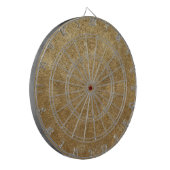 Dazzling Ripples of Gold Pattern Dart Boards Dartscheibe (Vorderseite Links)