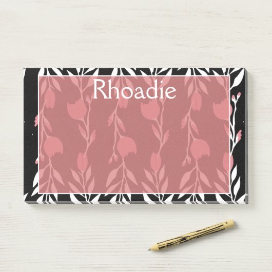 Dazzling Rose Post-it Klebezettel (Auf Schreibtisch)