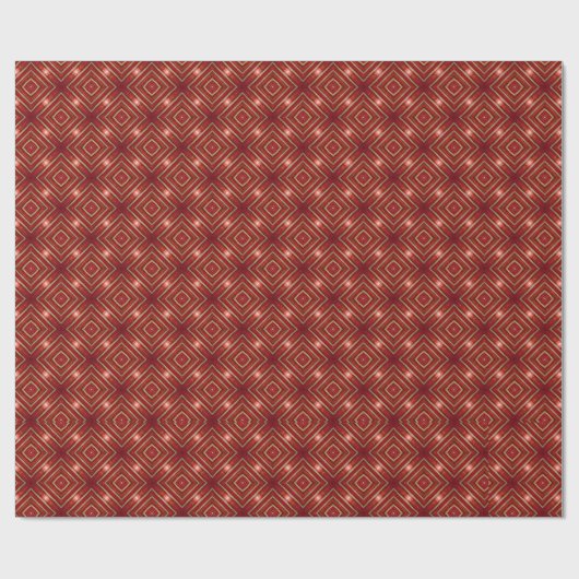 Dazzling Royal Red & Gold Geschenkpapier (Flach)