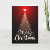 Dazzling Sparkle Tree Christmas card Karte (Vorderseite)