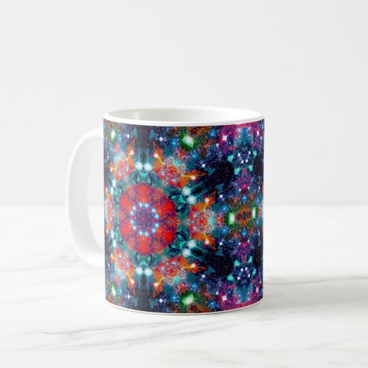 Dazzling Stellar Kaleid Kaffeetasse (Vorderseite Links)