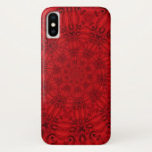 Dazzling Swirling Red Pattern Case-Mate iPhone Hülle (Rückseite)