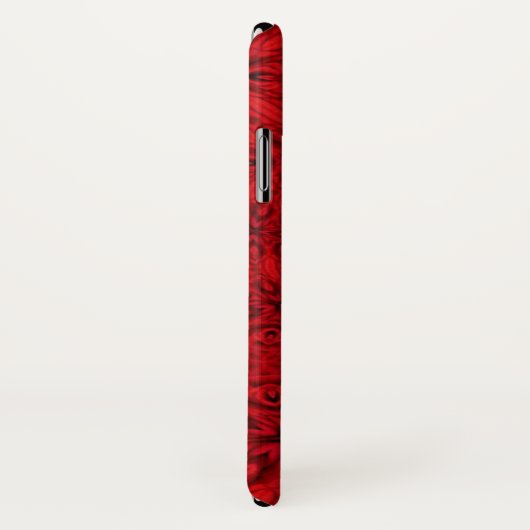 Dazzling Swirling Red Pattern Case-Mate iPhone Hülle (Hinten/Rechts)