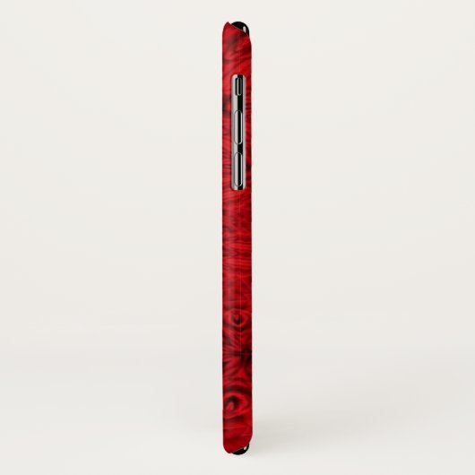 Dazzling Swirling Red Pattern Case-Mate iPhone Hülle (Hinten/Links)