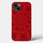 Dazzling Swirling Red Pattern Case-Mate iPhone Hülle (Rückseite)