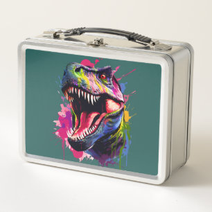 Dazzling T-Rex Metall Brotdose