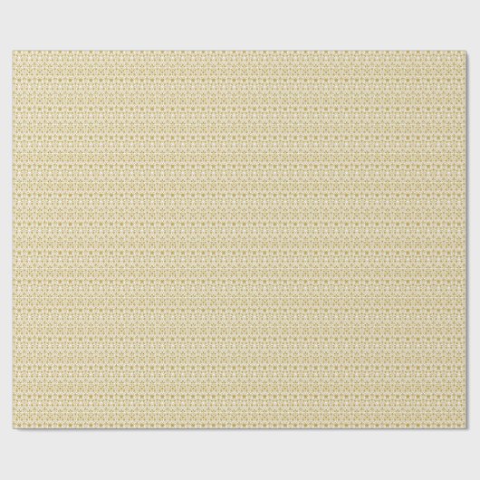 Dazzling White and Gold Filigree Muster Geschenkpapier (Flach)