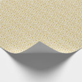 Dazzling White and Gold Filigree Muster Geschenkpapier (Ecke)