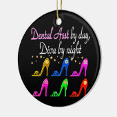 DAZZLING ZAHNHILFE SHOE QUEEN KERAMIK ORNAMENT (Links)