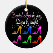 DAZZLING ZAHNHILFE SHOE QUEEN KERAMIK ORNAMENT (Hinten)