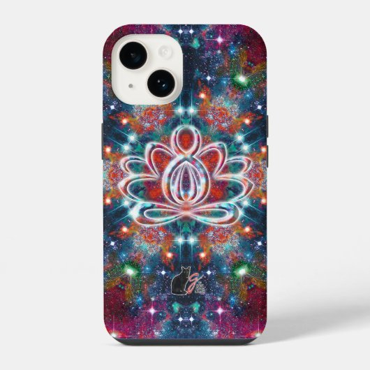 Dazzling Zen Lotus iPhone Hülle (Rückseite)