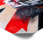 DB5 Sportwagenhalterung Poster (Ecke)