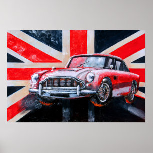 DB5 Sportwagenhalterung Poster