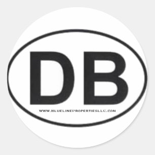 DB-Aufkleber Runder Aufkleber