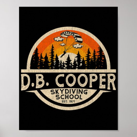 DB Cooper Classic Poster (Vorne)
