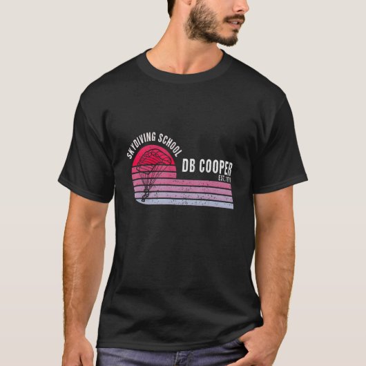 Db Cooper Fallschirmschule 1 T-Shirt (Vorderseite)