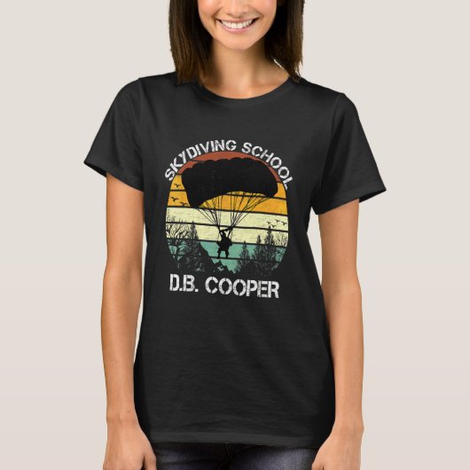 Db Cooper Fallschirmspringerschule für Männer T-Shirt (Vorderseite)