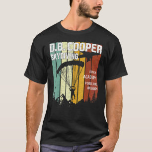 Db Cooper für Männer Skydiving-Akademie T-Shirt