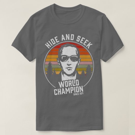 DB Cooper Hide And Seek World Champion T-Shirt (Design vorne)