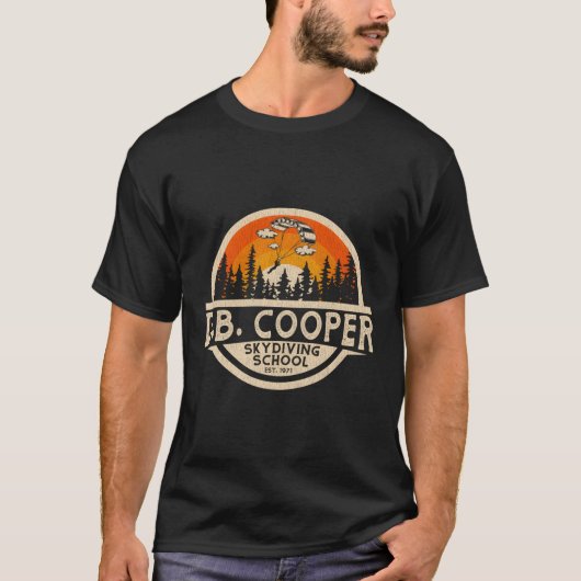 Db Cooper Skydiving School T-Shirt (Vorderseite)